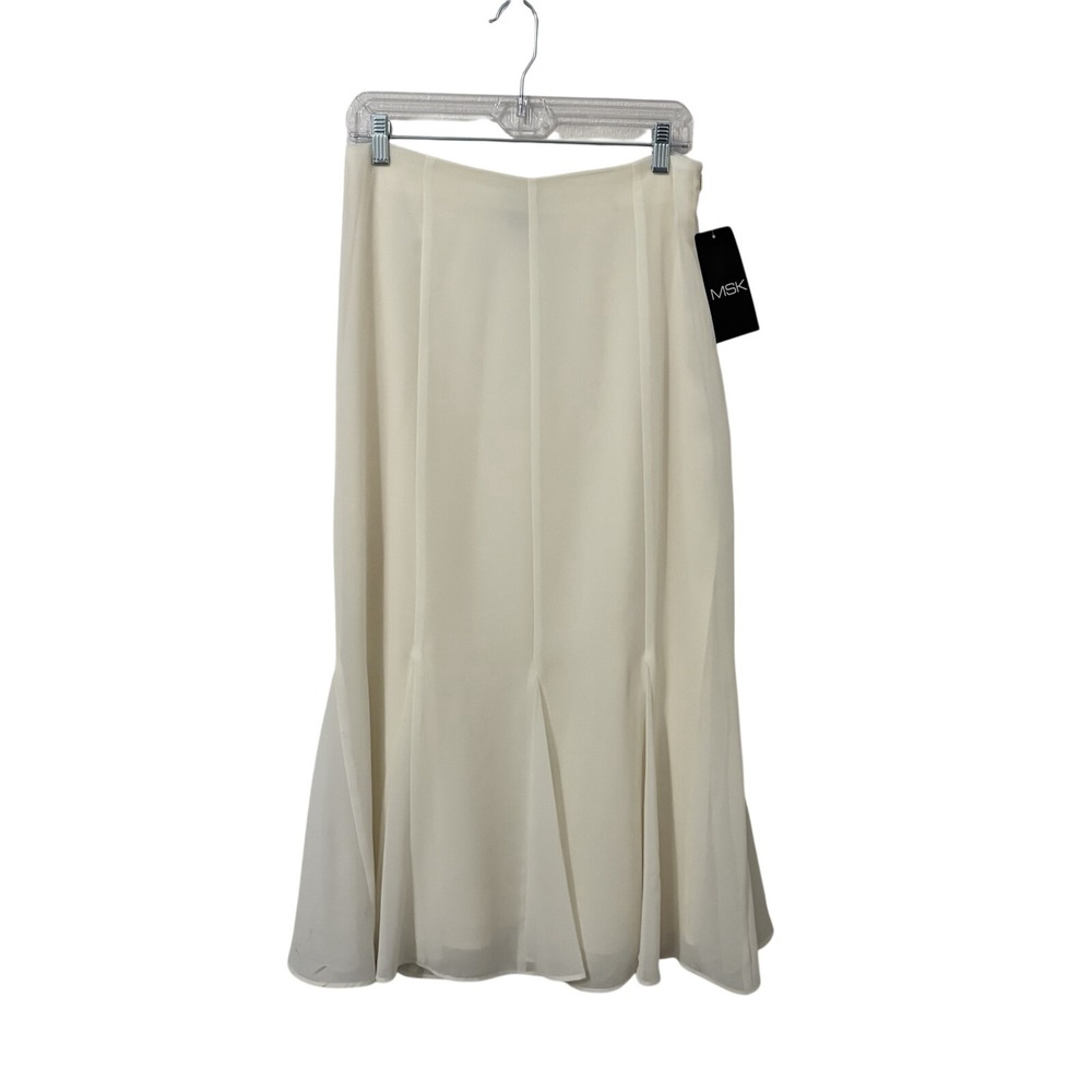 Vintage Deadstock Chiffon Maxi Skirt M Capsule Minimalist Quiet Luxury Parisian